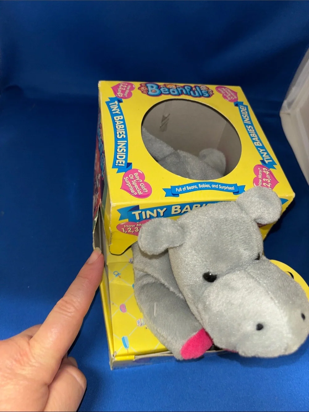 Playmates Toys gray hippo